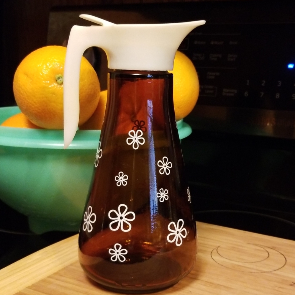 Vintage Thatcher Glass Syrup Dispenser